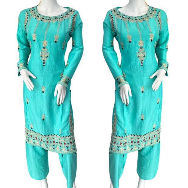 2PC Linen Shalwar Kameez Ready to wear SS3652