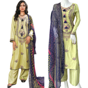 Cambric Green 3PC Shalwar Kameez Ready to wear SS3665
