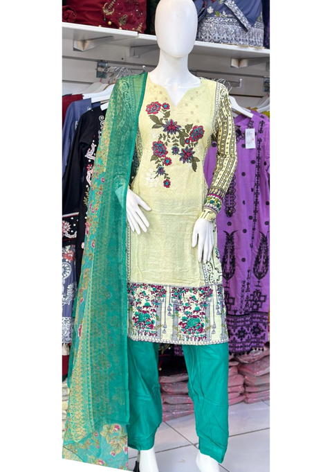 3pc Lawn Shalwar Kameez Ready to wear SS3747