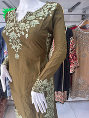 2PC Linen Shalwar Kameez Ready to wear SS3650