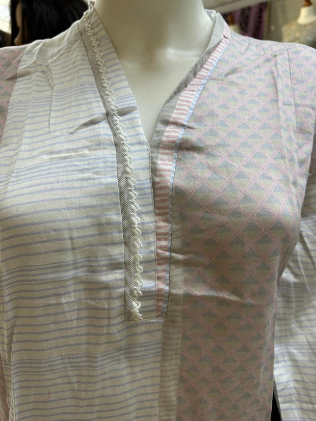 Pure Cotton Branded Kurti Shirt SS3705