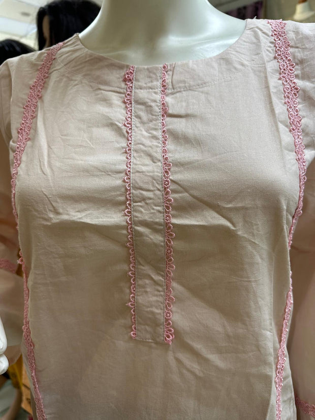 Pure Cotton Branded Kurti Shirt SS3728