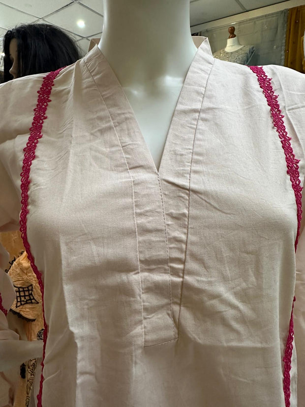 Pure Cotton Branded Kurti Shirt SS3729
