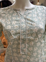 Pure Cotton Branded Kurti Shirt SS3735
