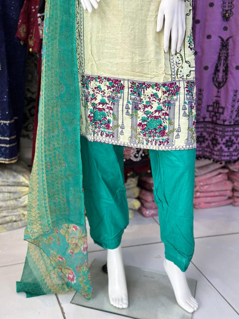 3pc Lawn Shalwar Kameez Ready to wear SS3747