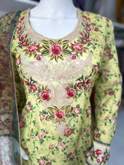 Lawn Yellow  3PC Shalwar Kameez Ready to wear SS3752