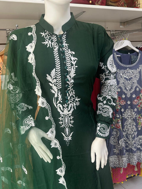 Linen 3PC Shalwar Kameez Ready to wear SS3792