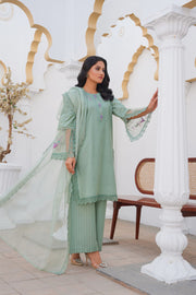 SS3858- Cotton Lawn - Readymade - Shalwar Kameez 3PC