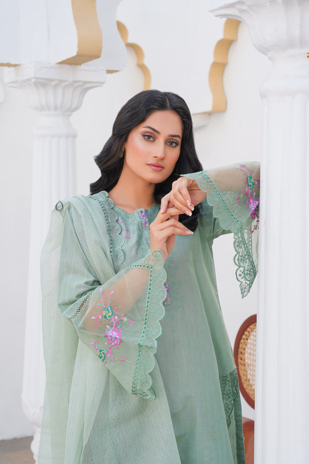 SS3858- Cotton Lawn - Readymade - Shalwar Kameez 3PC