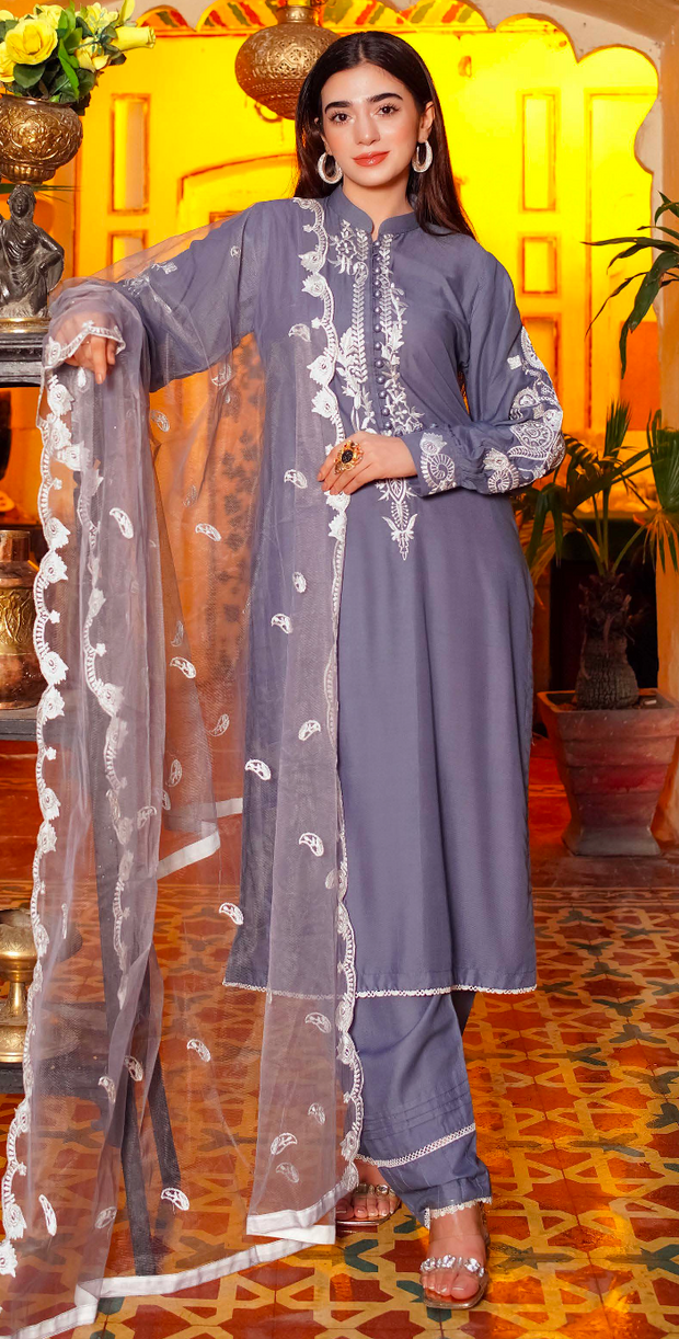 Linen 3PC Shalwar Kameez Ready to wear SS3788