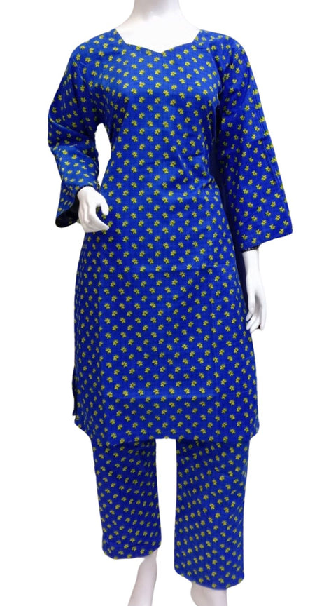 Blue Wool mix 2PC Shalwar Kameez Ready to wear SS3836