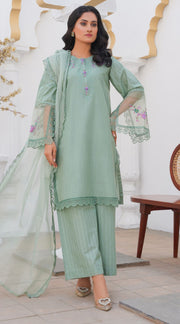 SS3858- Cotton Lawn - Readymade - Shalwar Kameez 3PC