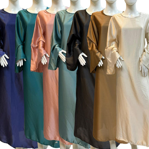 Satin Tieback Dress WC019