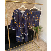 SS3849- Navy 2PC Shalwar Kameez Set