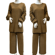 Bronze Corduroy Textured Winter Co-ord two Piece WC006